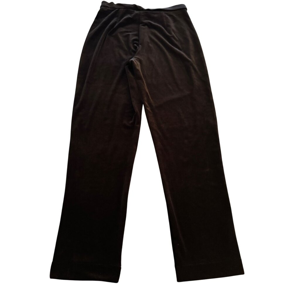 Chico's Design Women's Black Velvet Pants, Size 6 - Picture 2 of 8